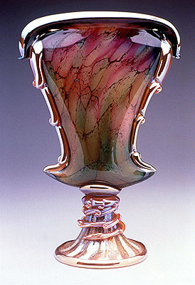 Elevated Palm Vase